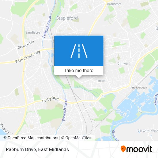 Raeburn Drive map