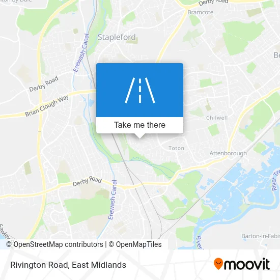 Rivington Road map