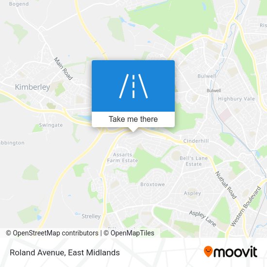 Roland Avenue map