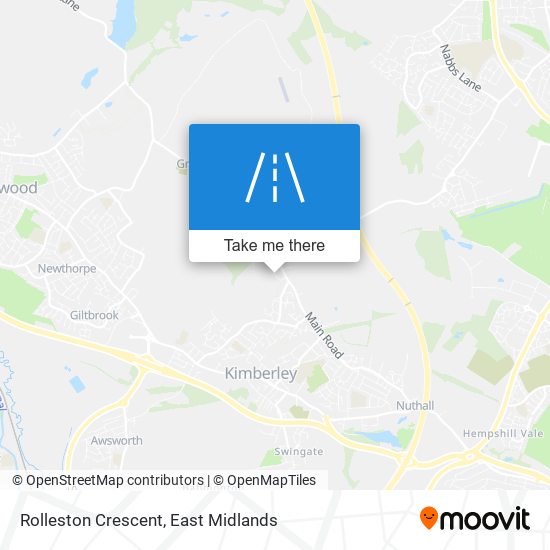 Rolleston Crescent map