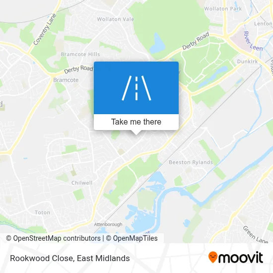 Rookwood Close map