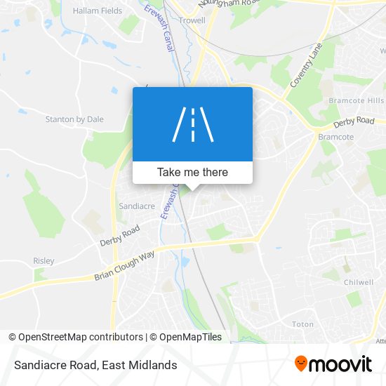 Sandiacre Road map