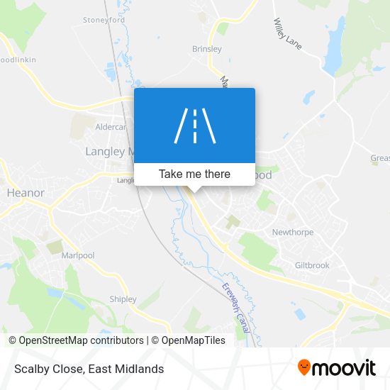 Scalby Close map