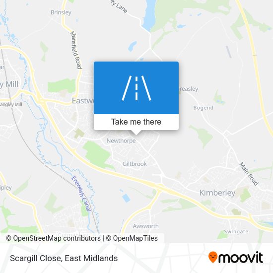 Scargill Close map