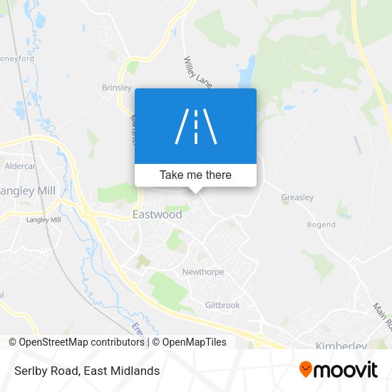 Serlby Road map