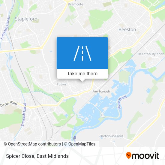 Spicer Close map