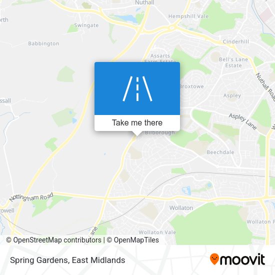Spring Gardens map