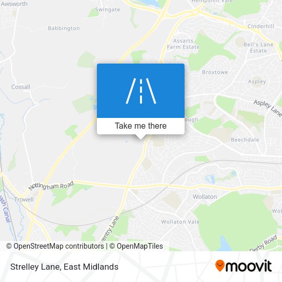Strelley Lane map