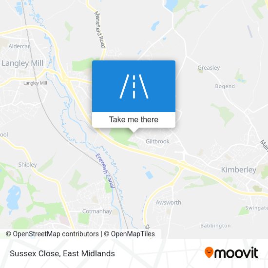 Sussex Close map