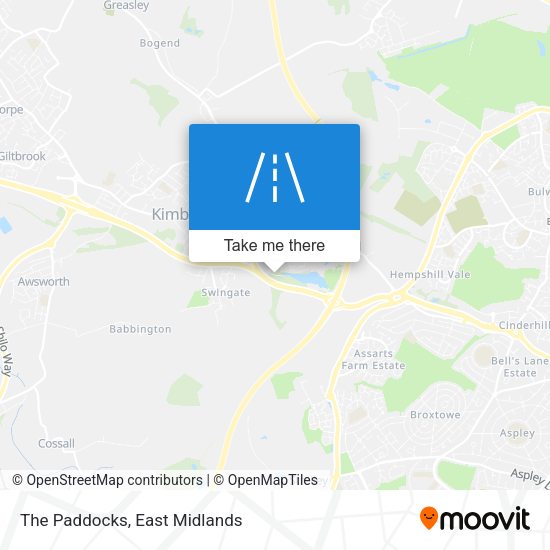 The Paddocks map
