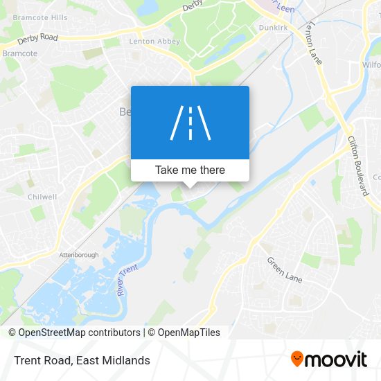 Trent Road map