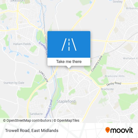 Trowell Road map