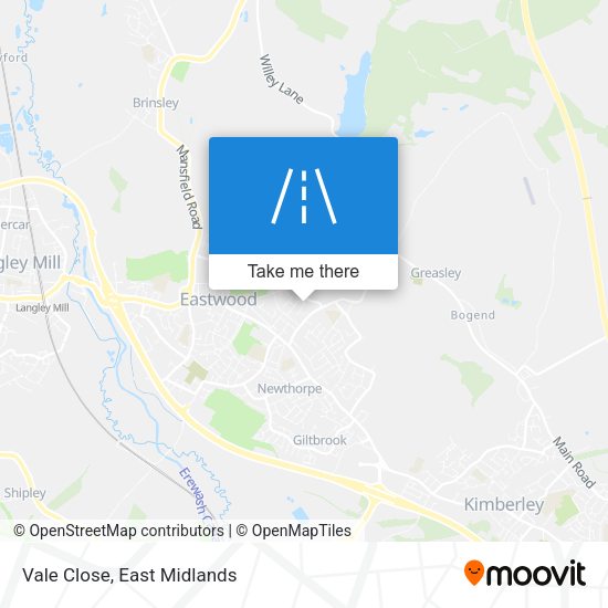 Vale Close map
