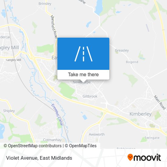 Violet Avenue map
