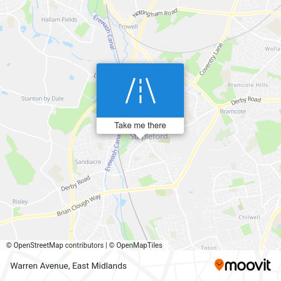 Warren Avenue map