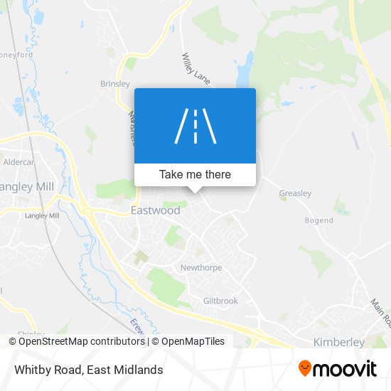 Whitby Road map