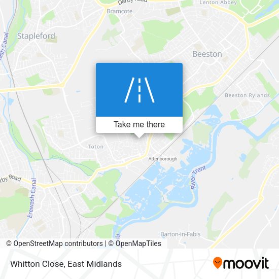 Whitton Close map