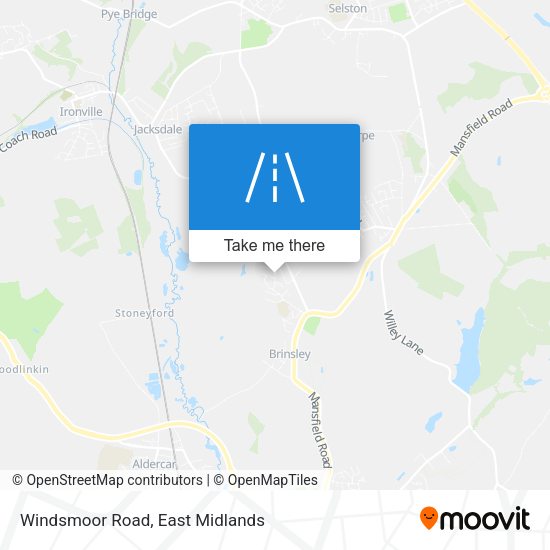 Windsmoor Road map