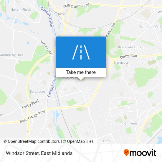 Windsor Street map
