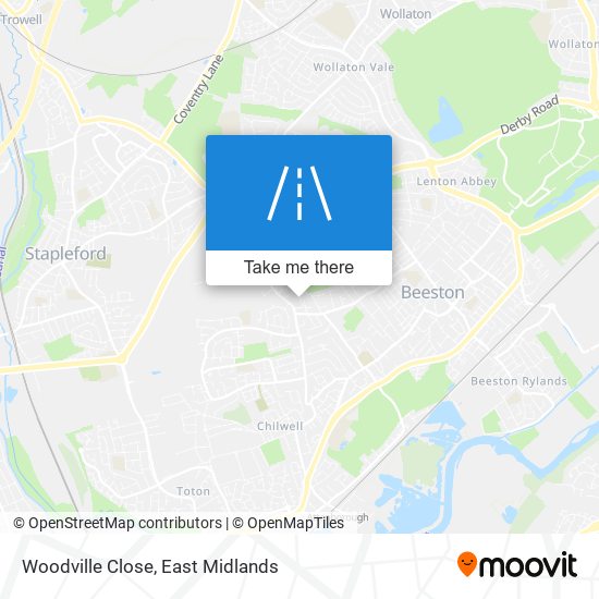 Woodville Close map