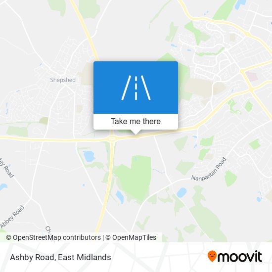 Ashby Road map