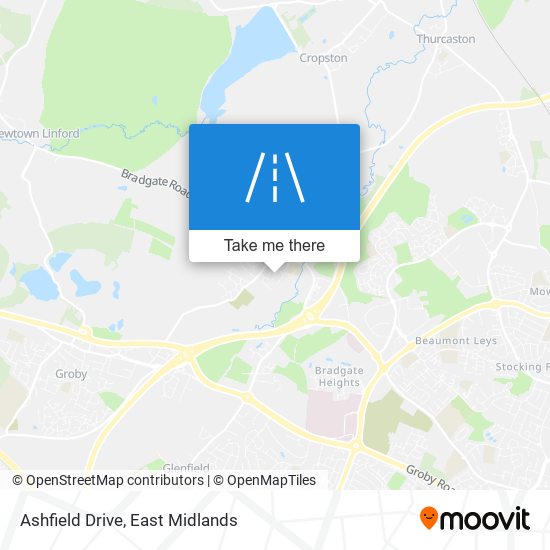 Ashfield Drive map