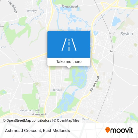 Ashmead Crescent map