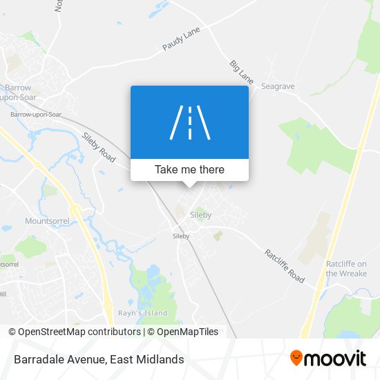 Barradale Avenue map