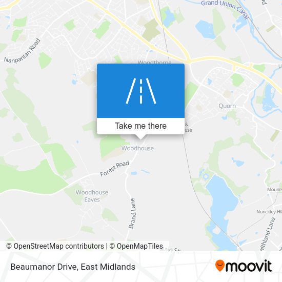 Beaumanor Drive map