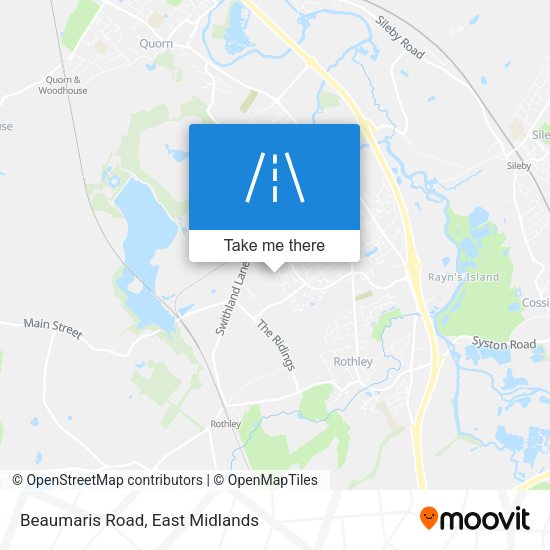 Beaumaris Road map