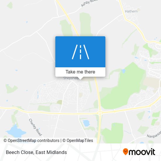Beech Close map