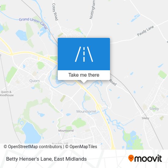 Betty Henser's Lane map