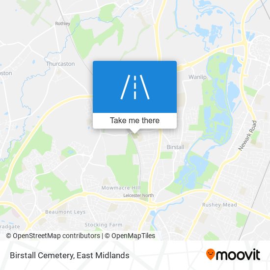 Birstall Cemetery map