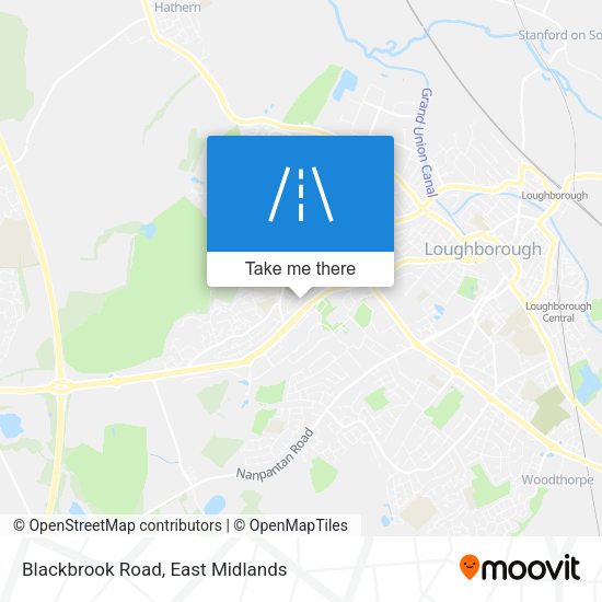 Blackbrook Road map