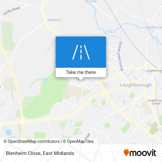 Blenheim Close map