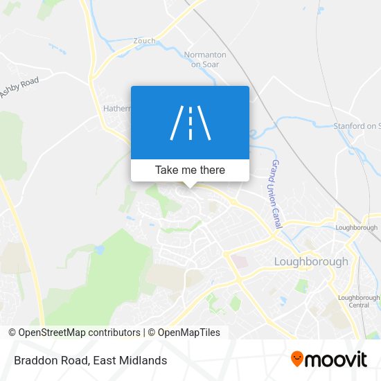 Braddon Road map