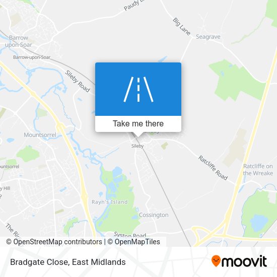 Bradgate Close map