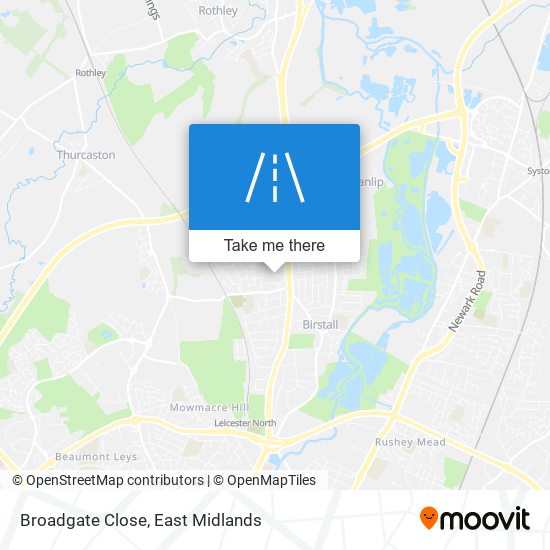 Broadgate Close map