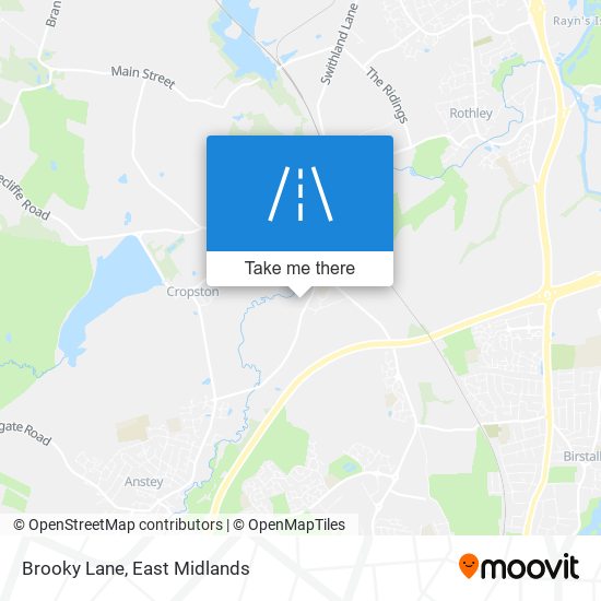 Brooky Lane map