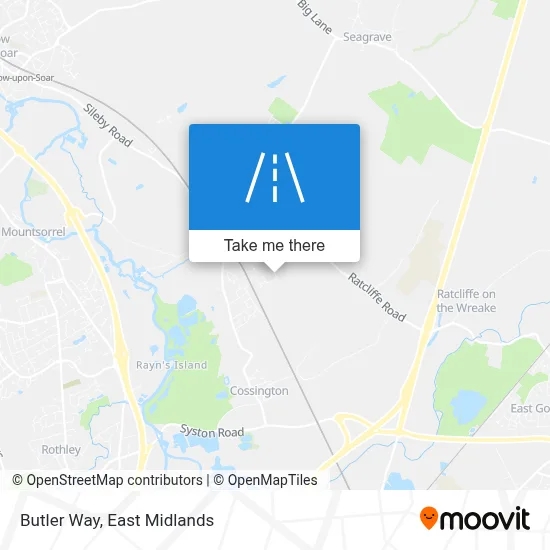 Butler Way map