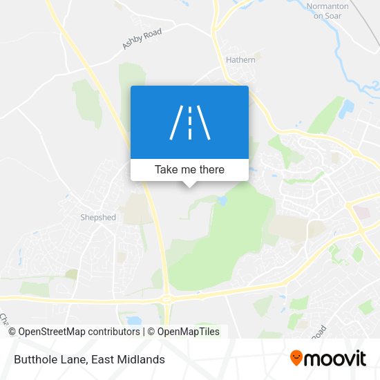 Butthole Lane map