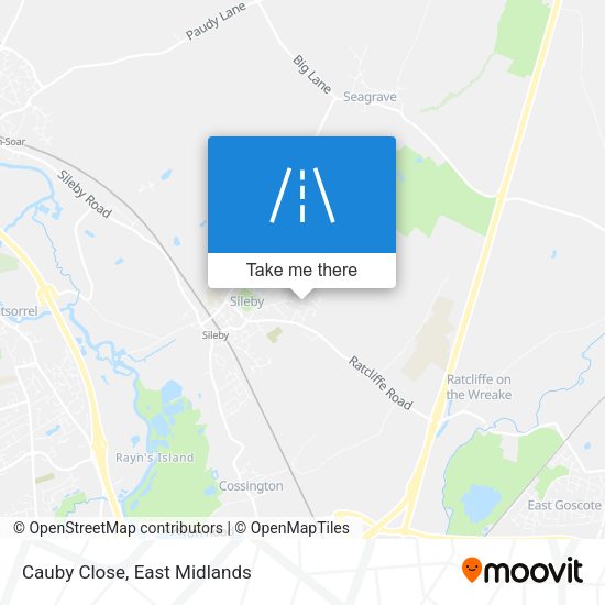 Cauby Close map