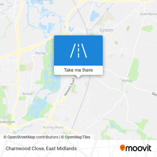 Charnwood Close map