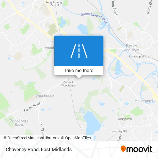 Chaveney Road map