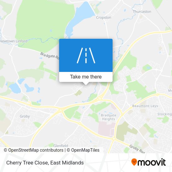 Cherry Tree Close map