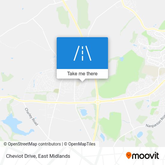 Cheviot Drive map