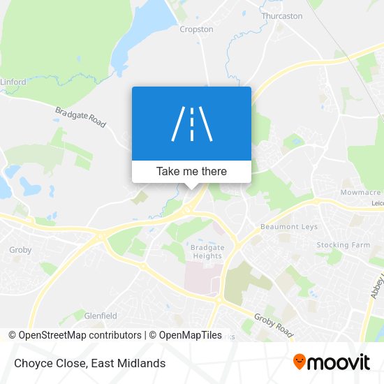 Choyce Close map