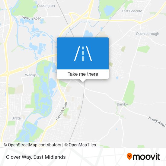 Clover Way map