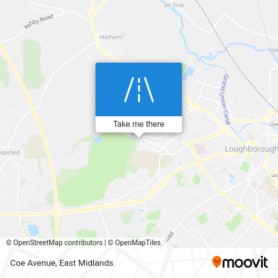 Coe Avenue map