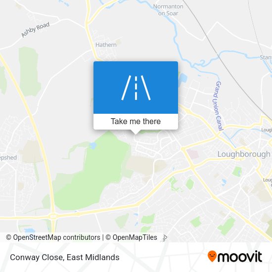 Conway Close map
